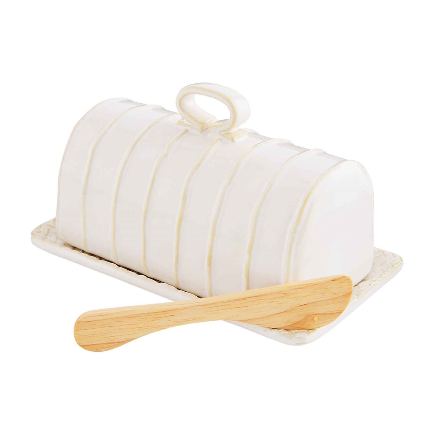 Textured Butter Dish Set | Bridal Shower Valerie Coffey & Jack Callen Watlington