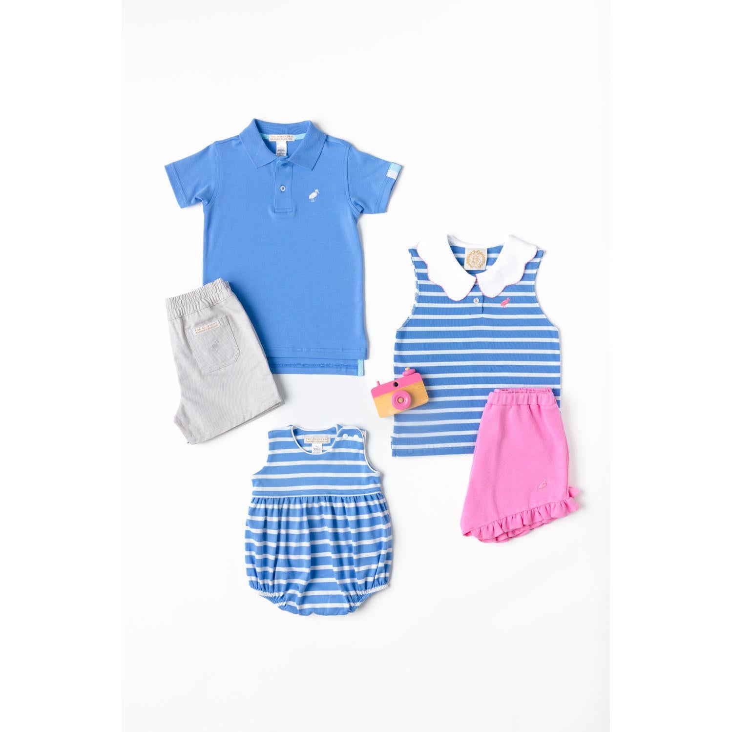 Barlett Bubble, Barbados Blue Stripe with Worth Avenue White