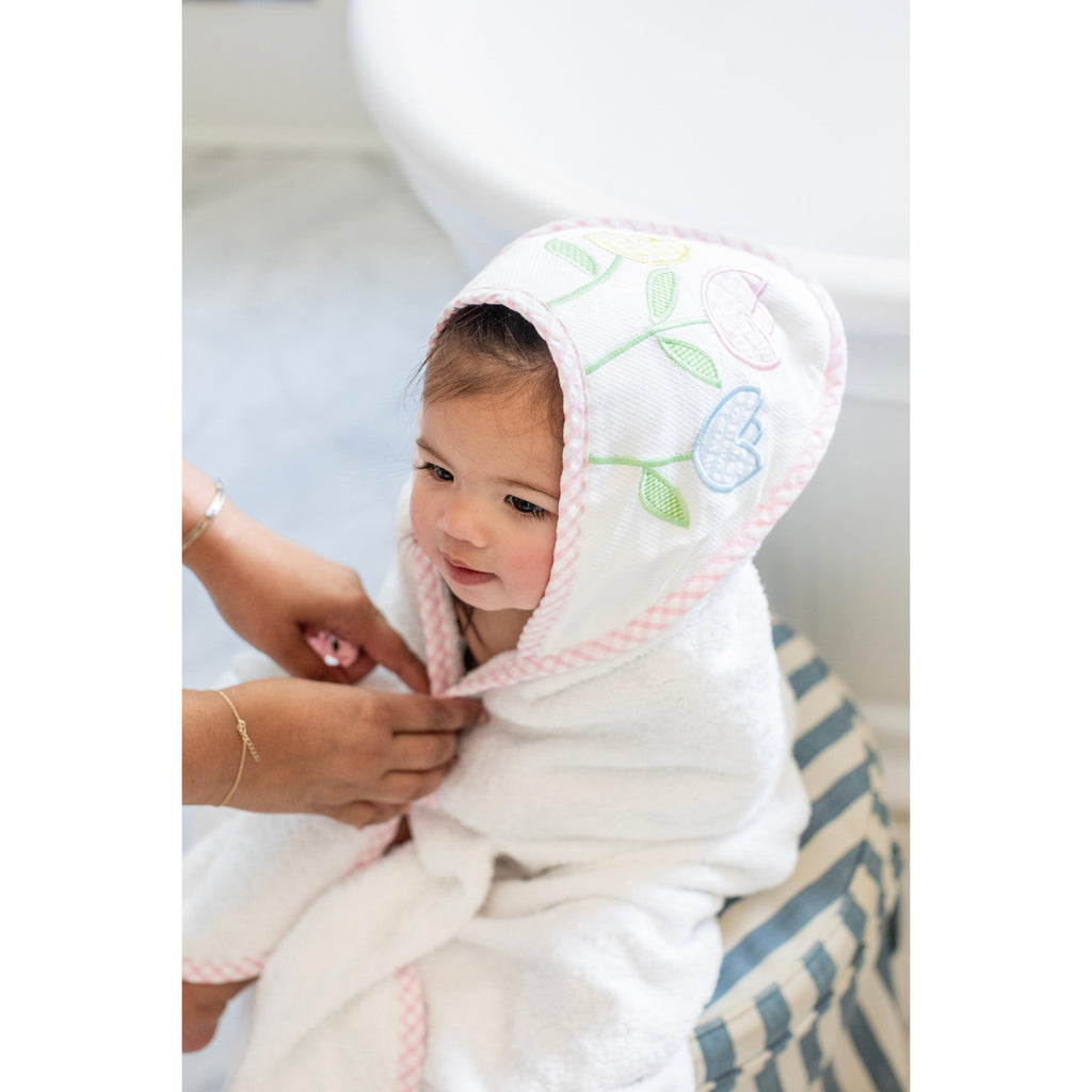 Tulip Applique Hooded Towel & Washcloth Set
