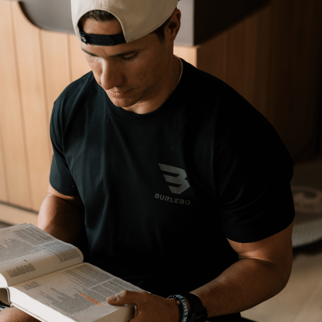 Short Sleeve Tee - Proverbs 27:17 - Black