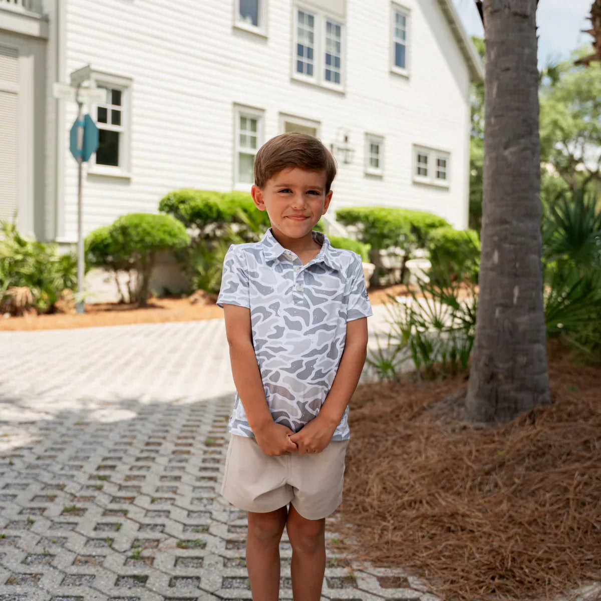 Youth Performance Polo, Camo