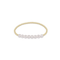 enewton classic gold beaded bliss 2.5mm bead bracelet, 5mm pearl
