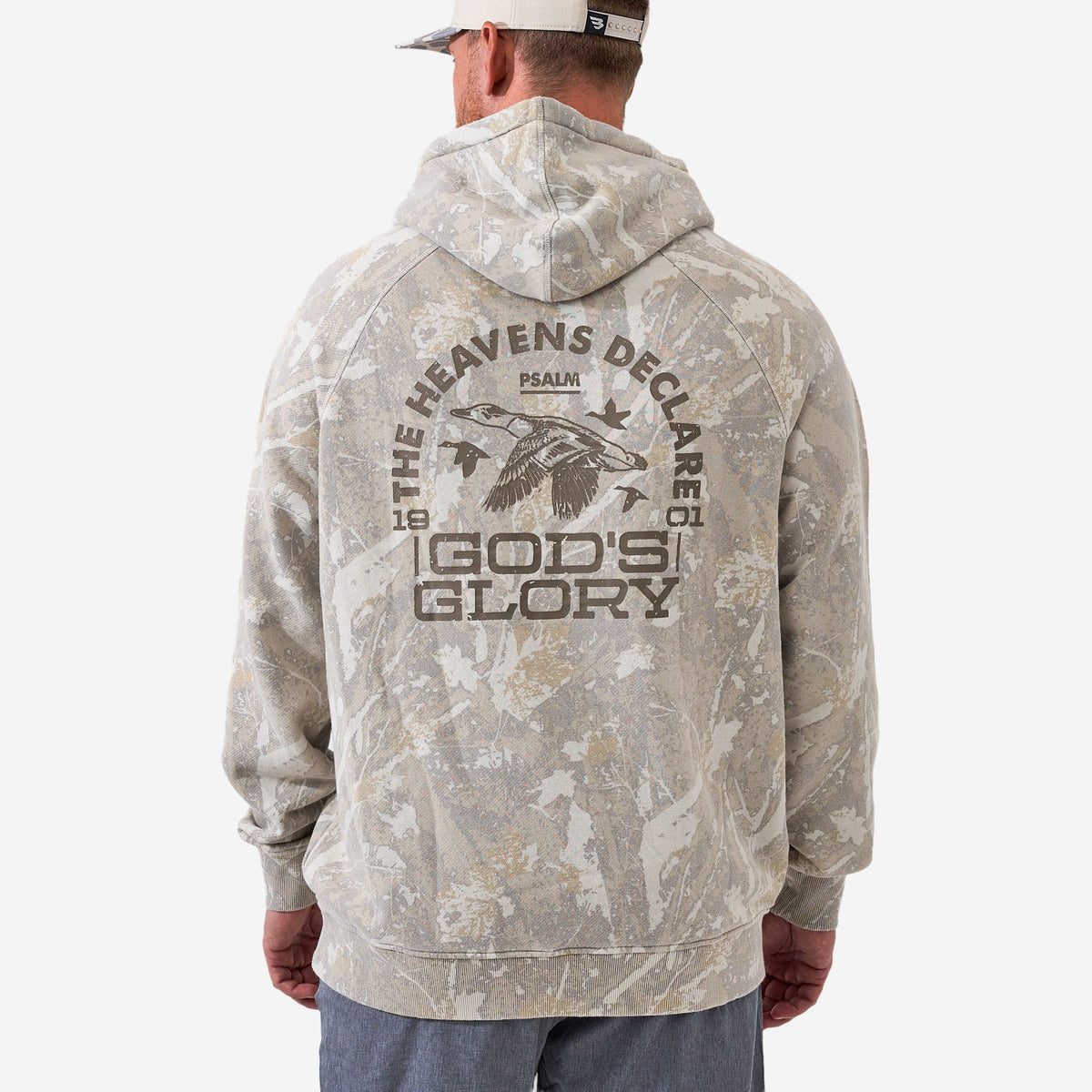 BURLEBO Heavens Declare hoodie in Drifter Camo