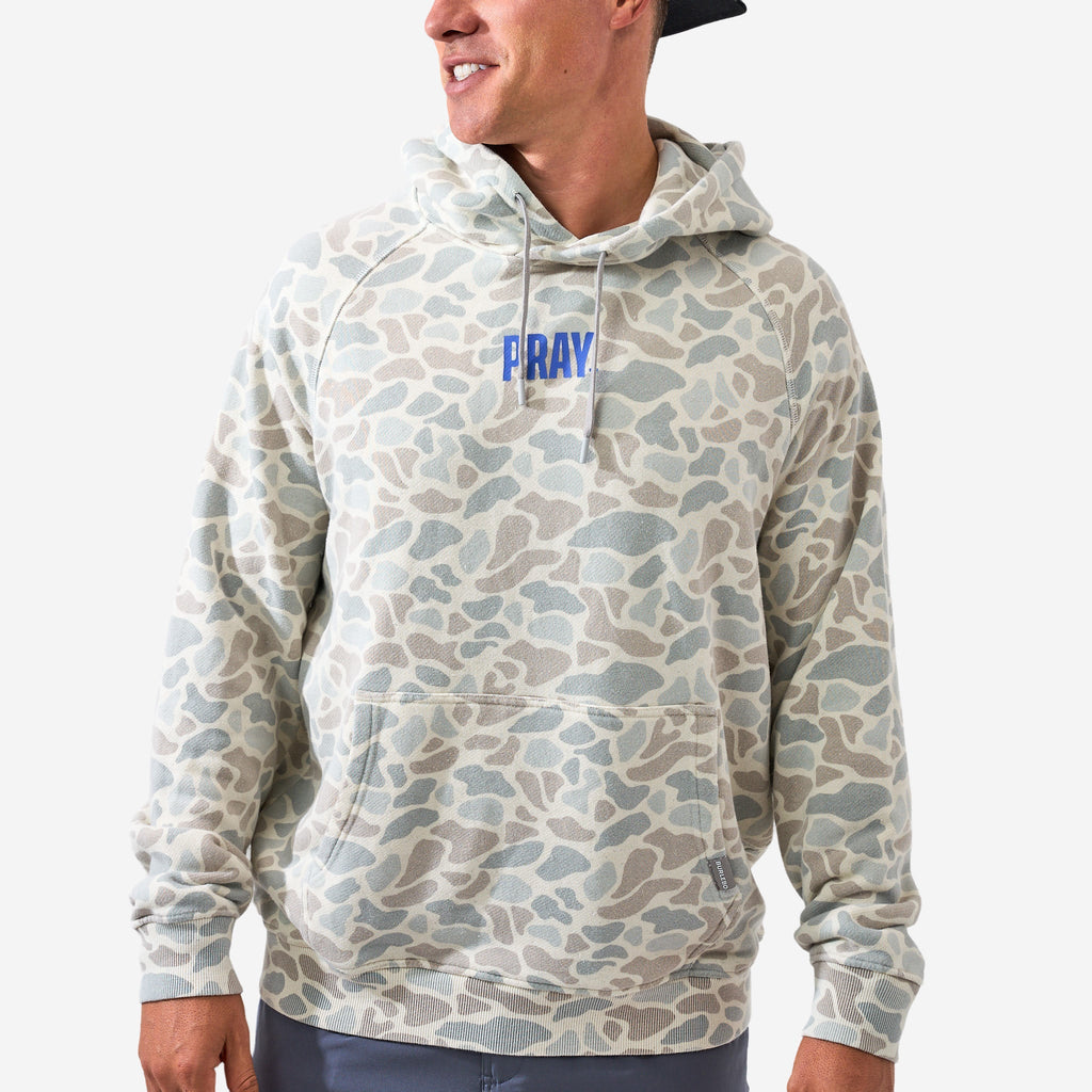 BURLEBO Vintage Washed Graphic Hoodie Pray