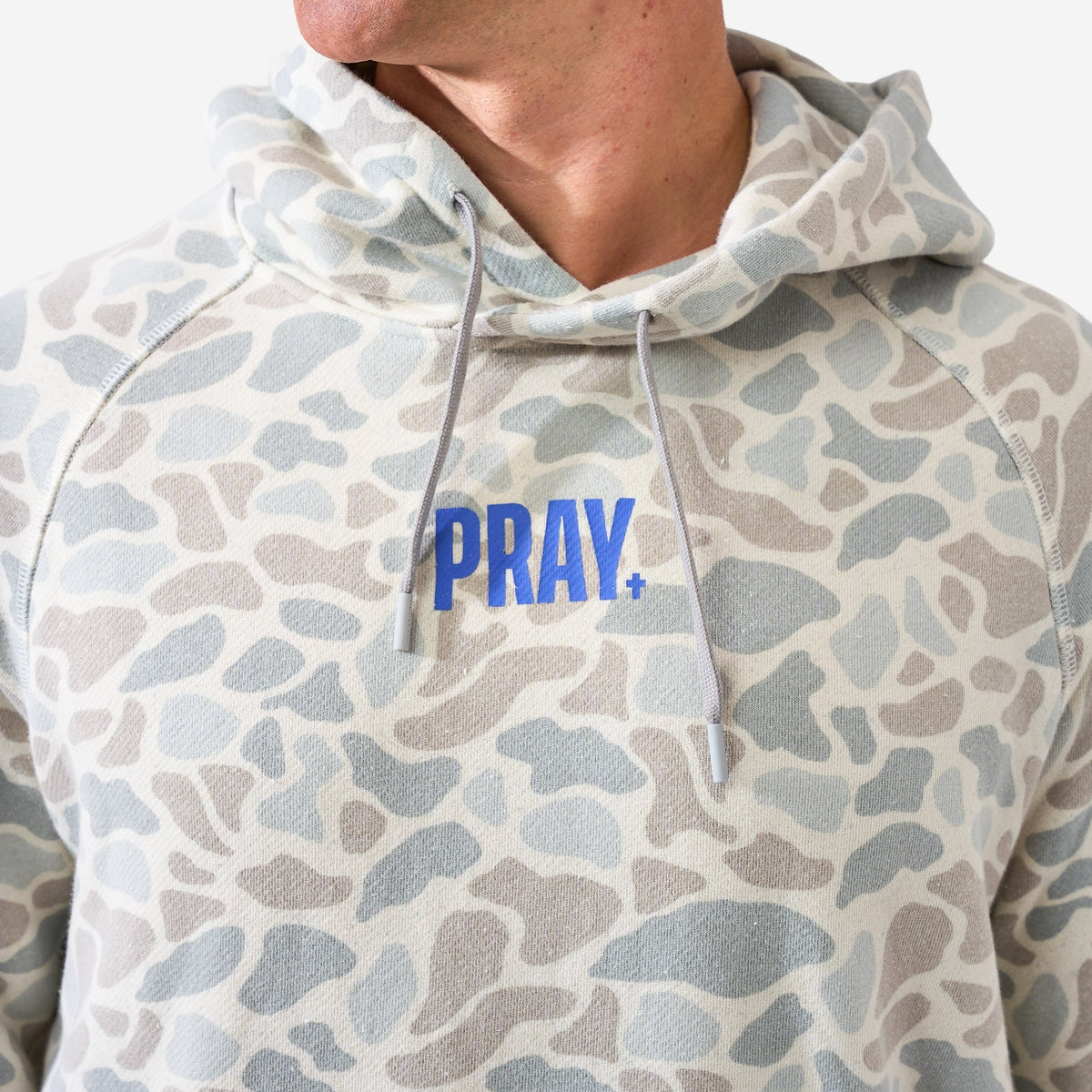 BURLEBO Vintage Washed Graphic Hoodie Pray