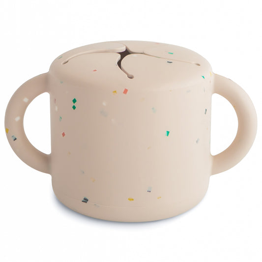 Mushie Snack Cup Vanilla Confetti