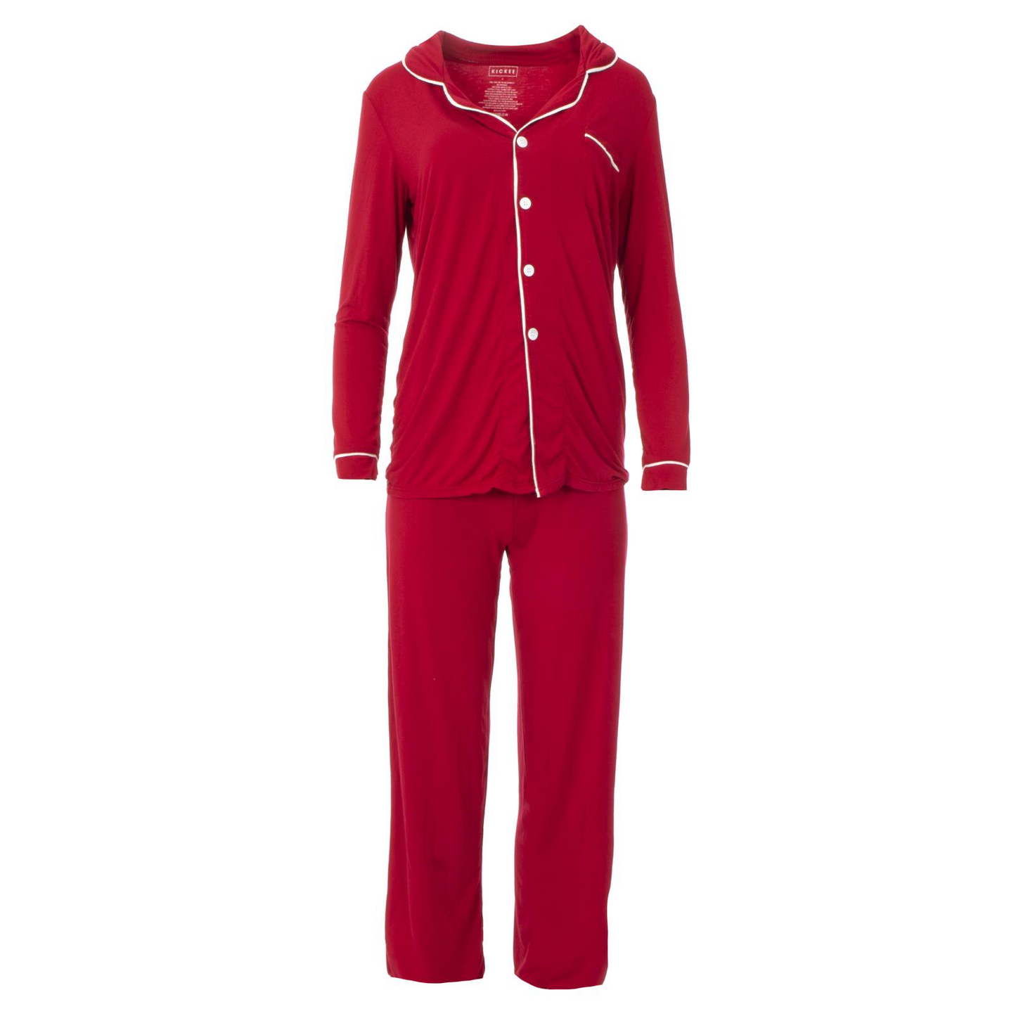 Women's Long Sleeve Collared Pajama Set