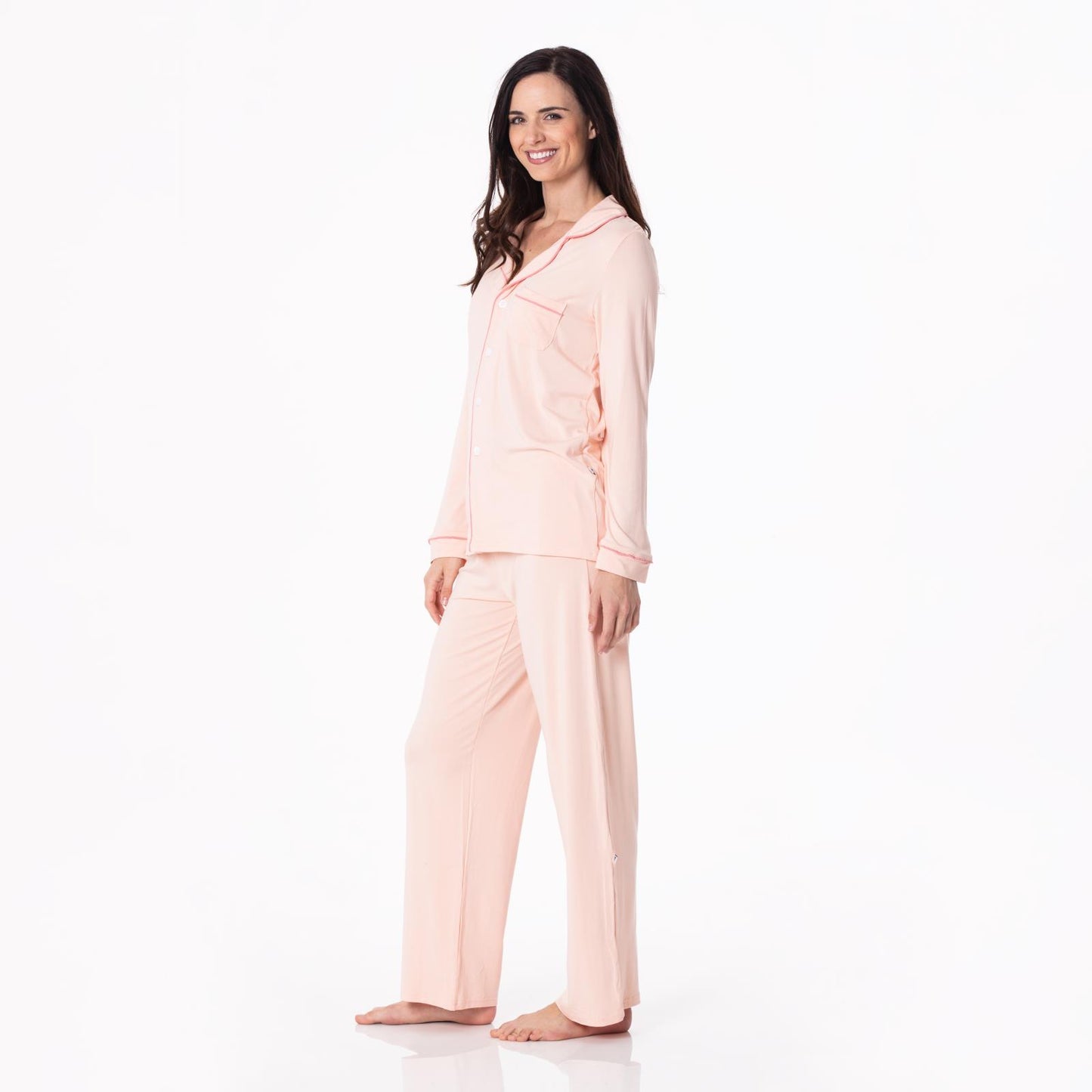 Women's Long Sleeve Collared Pajama Set