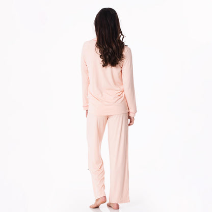 Women's Long Sleeve Collared Pajama Set