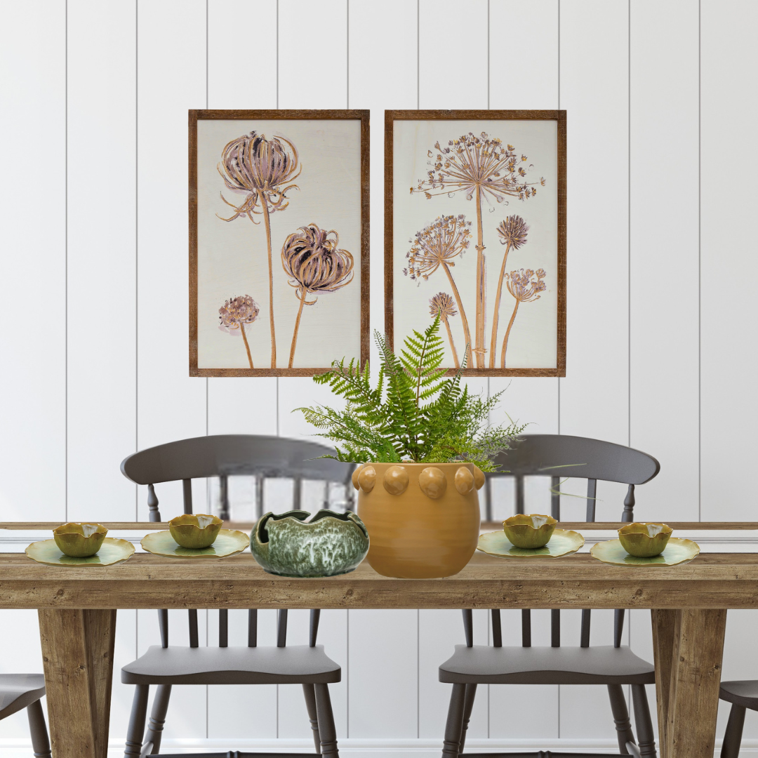 Wall Decor with Flower, 2 Styles