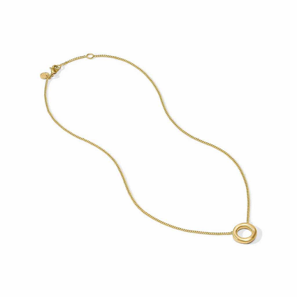 Wave Circle Delicate Necklace