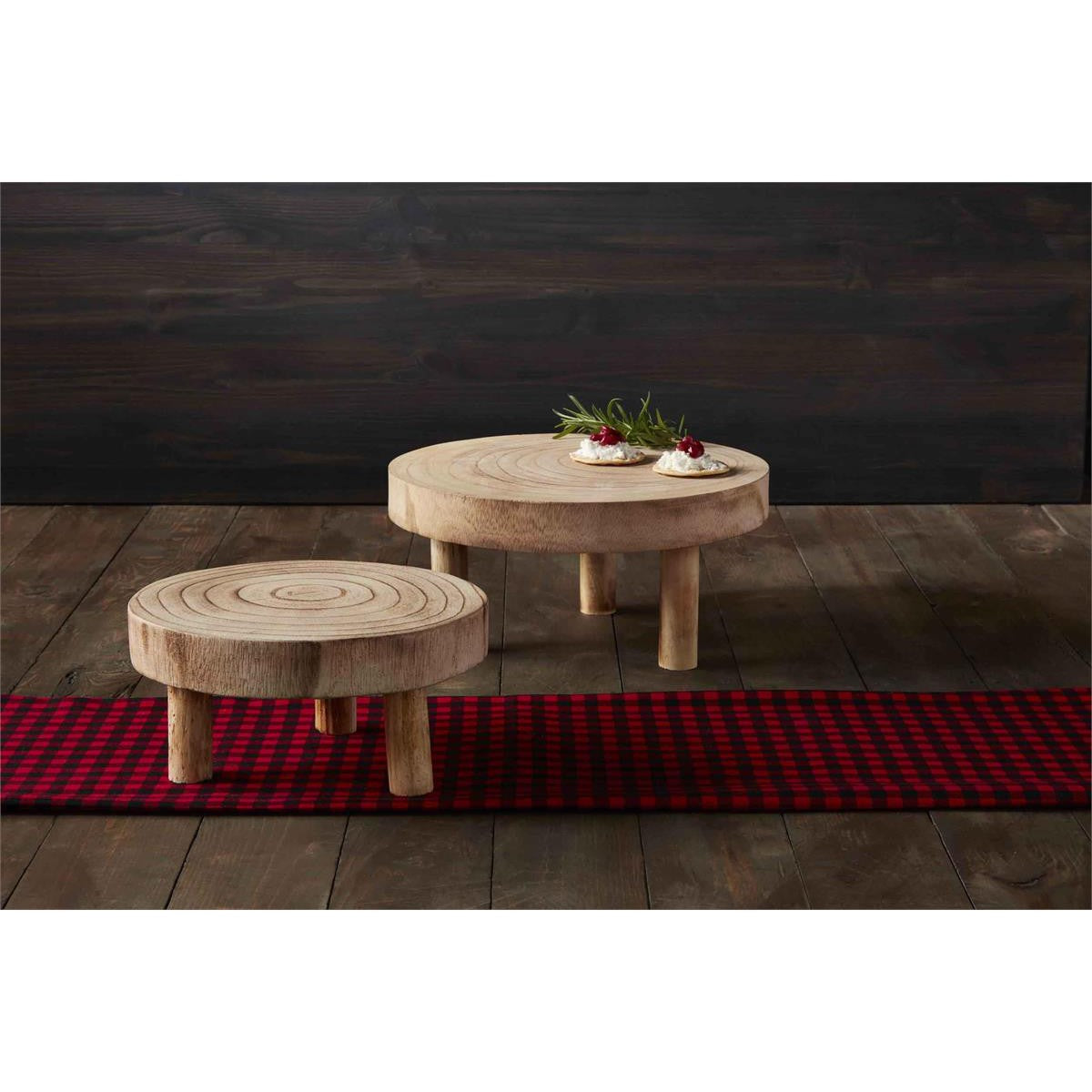Wood Slice Riser Set