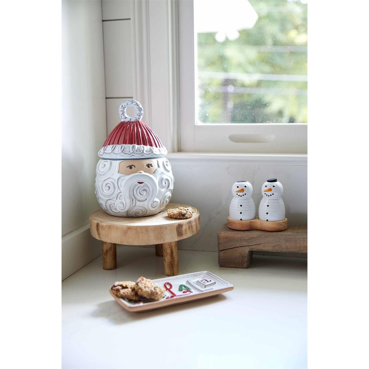 Wood Slice Riser Set