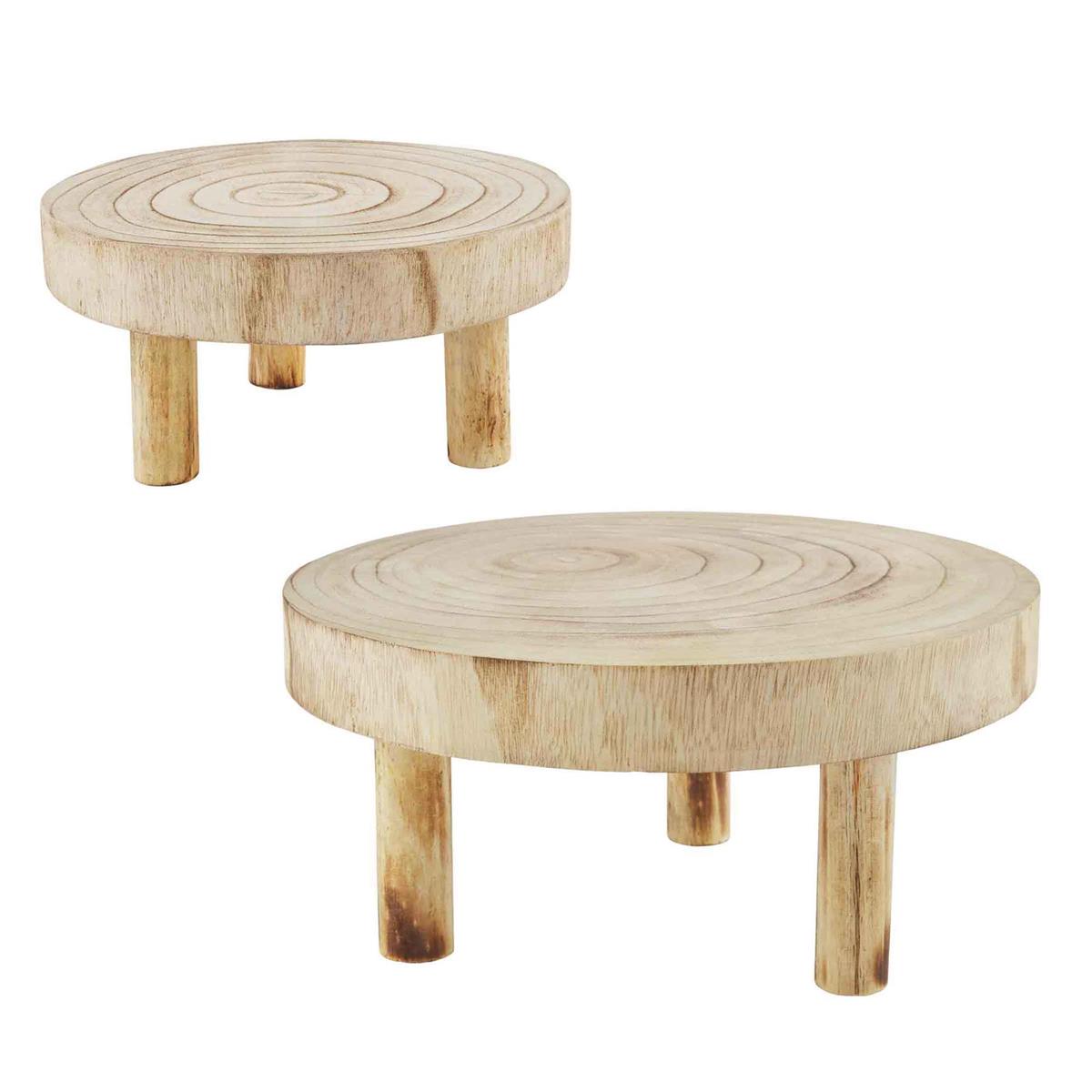 Wood Slice Riser Set