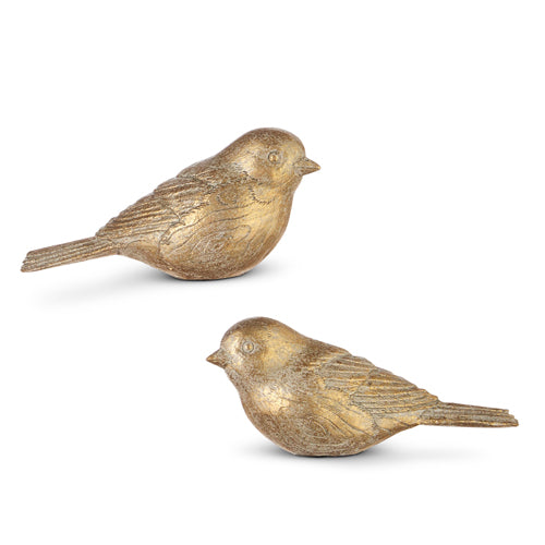 Gold Leaf Bird Ornament