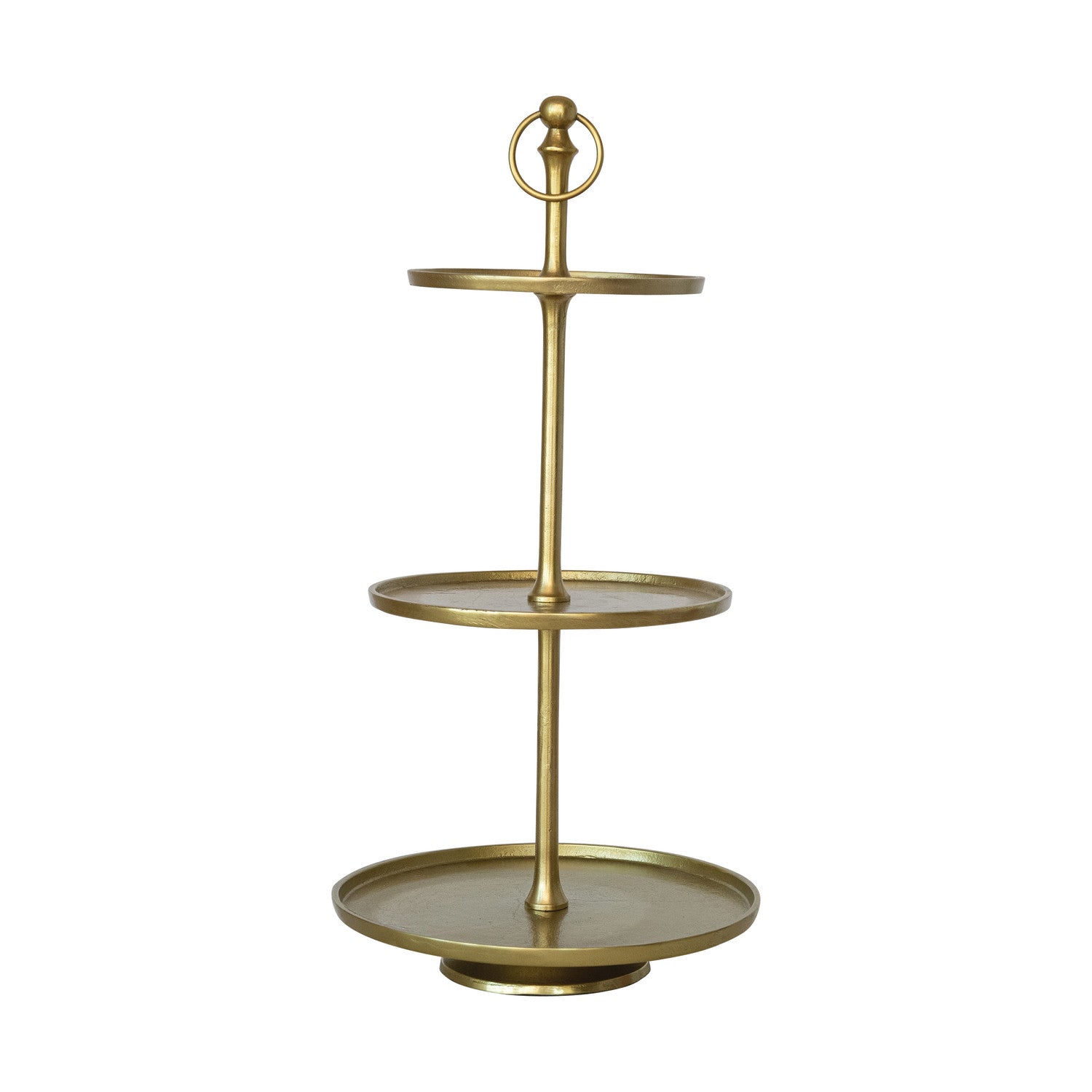 Metal & Aluminum 3-Tier Tray | Bridal Shower Lieza Klein & Dylan Robbins
