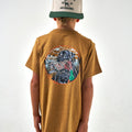 BURLEBO Youth Duck & Dog T-Shirt – Light Brown