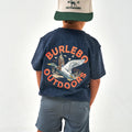 BURLEBO Youth Old School Duck Hunt T-Shirt – Heather Navy