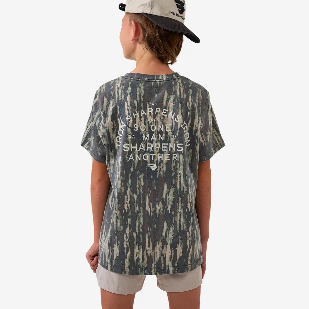 Youth Vintage Washed Graphic Tee, Proverbs 27:17