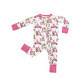 Convertible Zip PJ with Ruffles, Puppy Chic