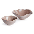 Rivo Decorative Bowls, Set of 2, Plum