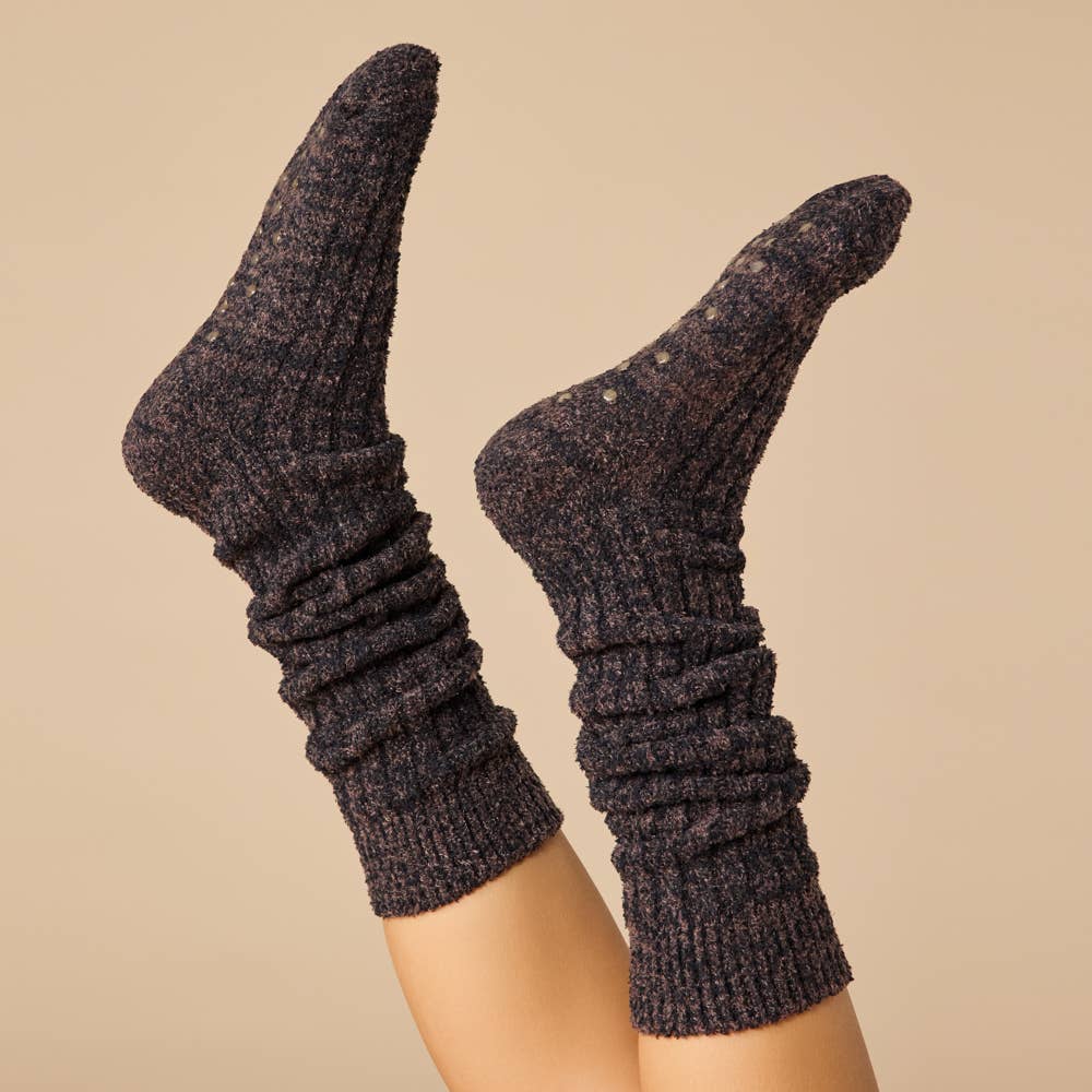 Women's Soft, Cozy, Slouchy Marshmallow Socks with Grippers