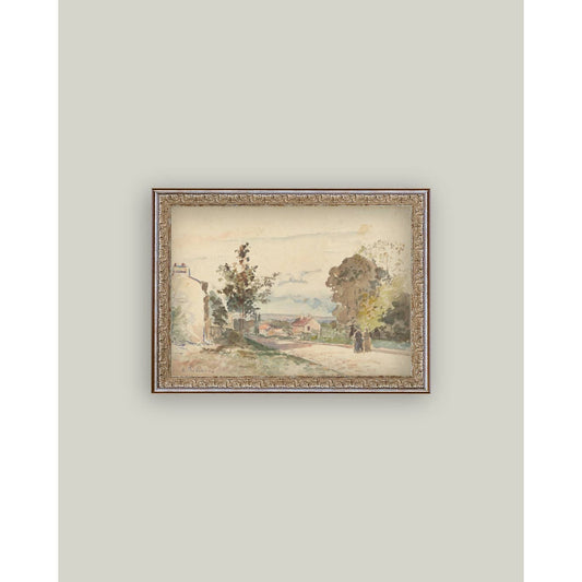 The Road From Versailles Framed Antique Art