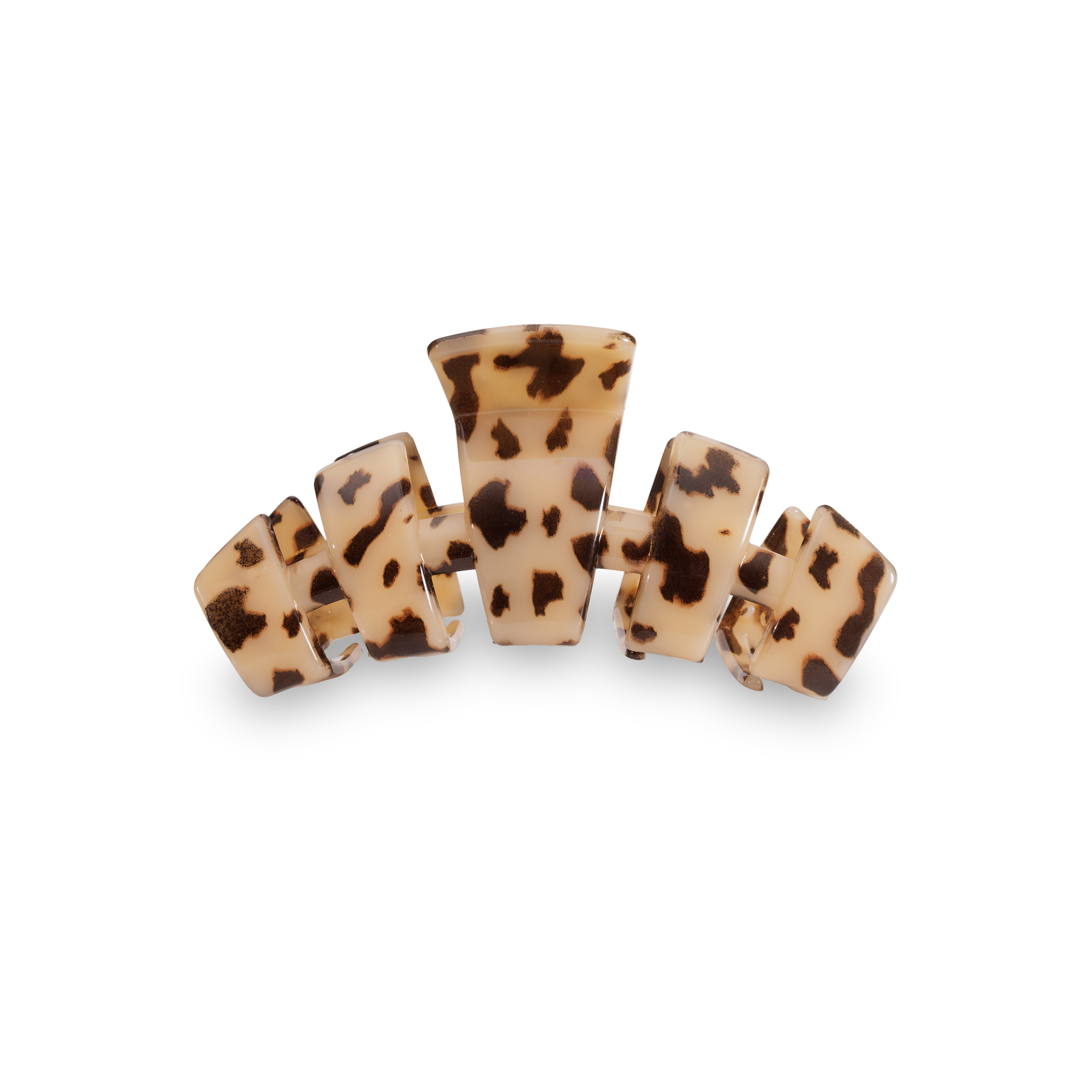 Tortoiseshell hair clip on a white background