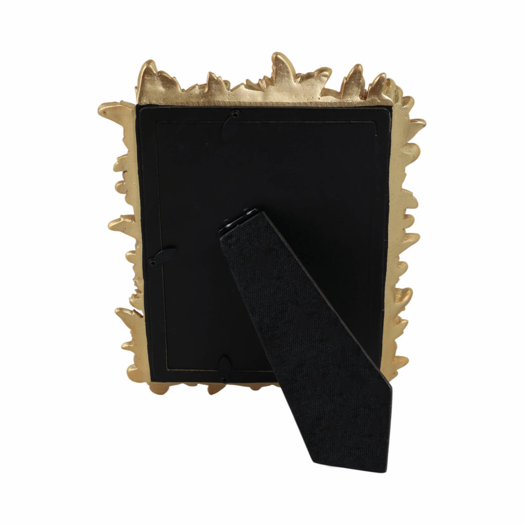 Photo Frame - Gold Polyresin Butterfly in Bloom 5x7 in.