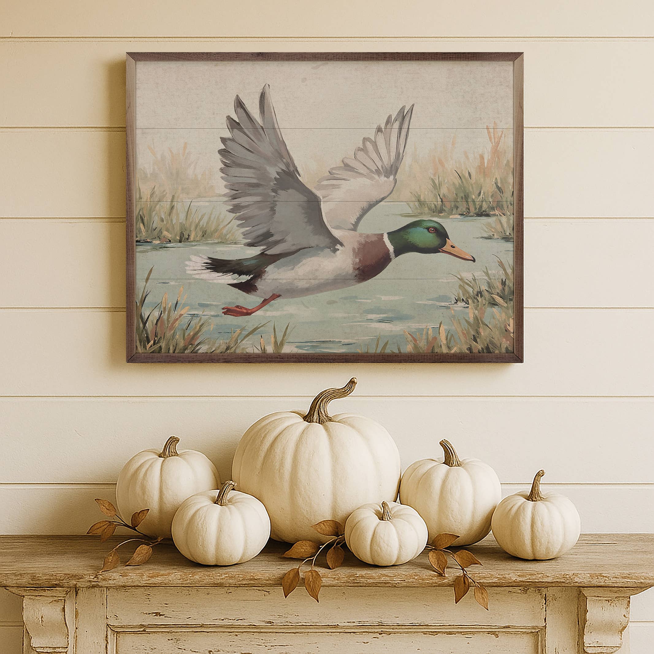 Duck Over Pond