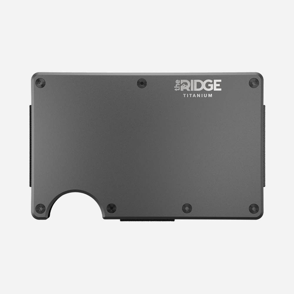 Ridge Wallet - Gunmetal Titanium – Lasting Impressions