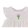 Pip Embroidered Flutter Bubble, Fancy Tulips