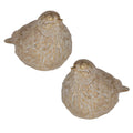 Golden Doves Resin Figurine Set