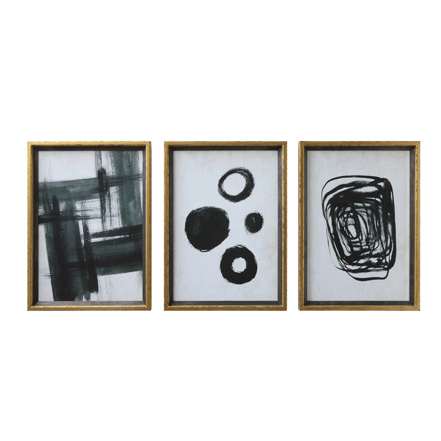 Abstract Framed Wall Decor, 3 Styles