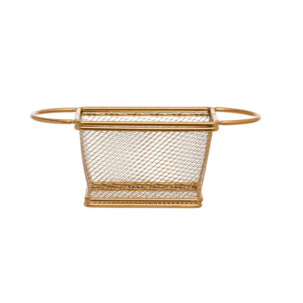 Stainless Steel Mesh Basket | Bridal Shower Sydnee Allen and Richard Busby