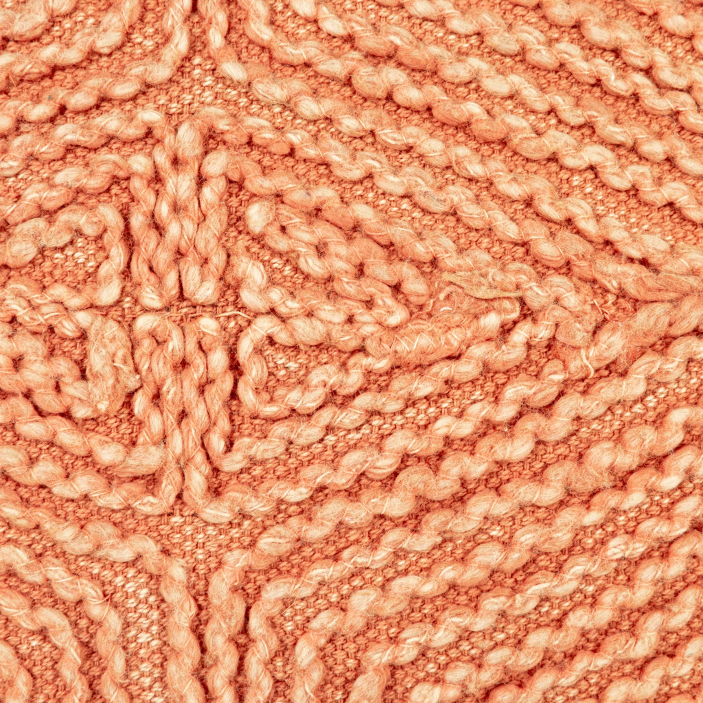 Cotton Lumbar Pillow w/ Embroidery & Tassels