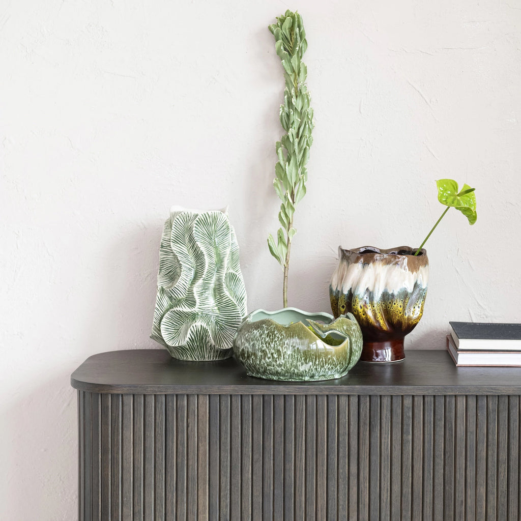 Stoneware Organic Shaped Bowl