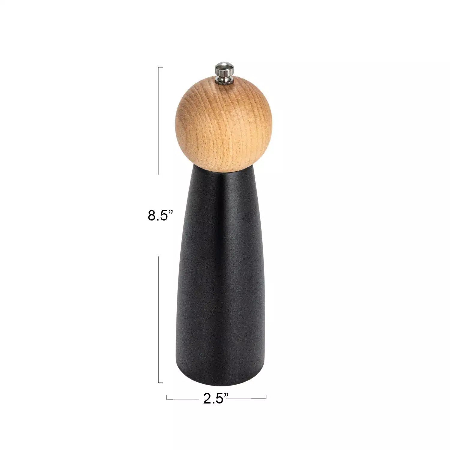 Two-Tone Rubberwood Salt/Pepper Mill