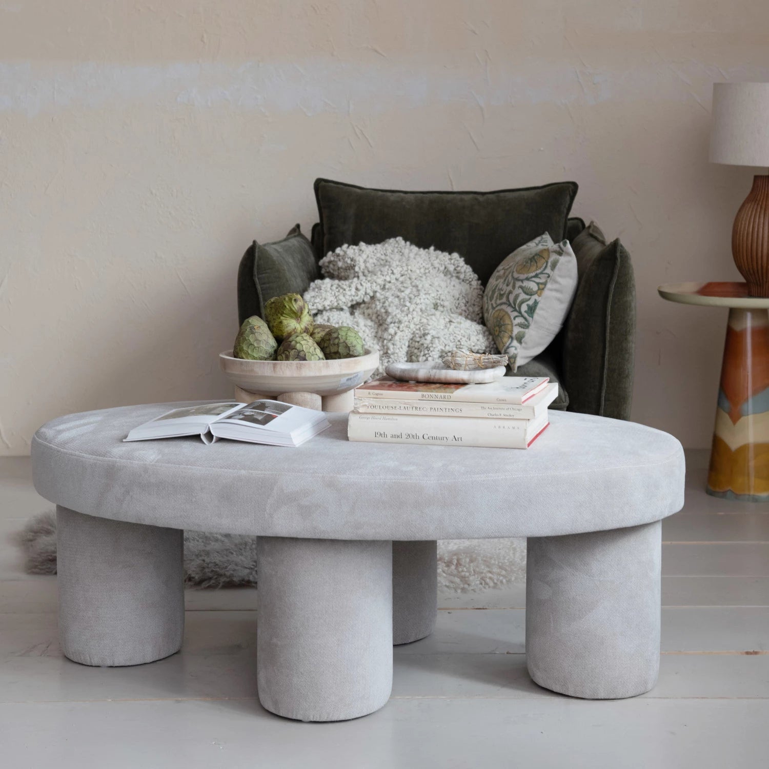 Block Print Lumbar Pillow