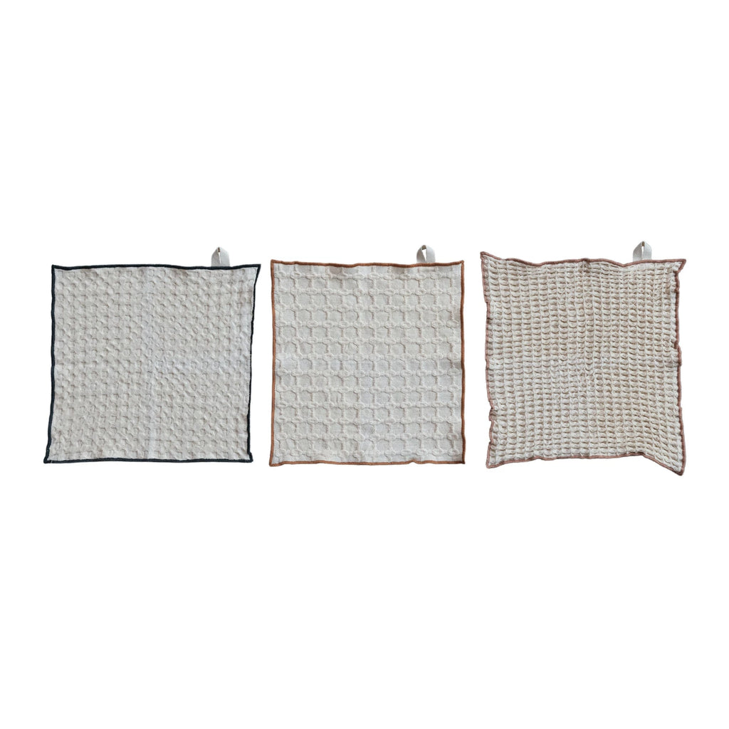 Waffle Weave Dish Cloths, Set of 3