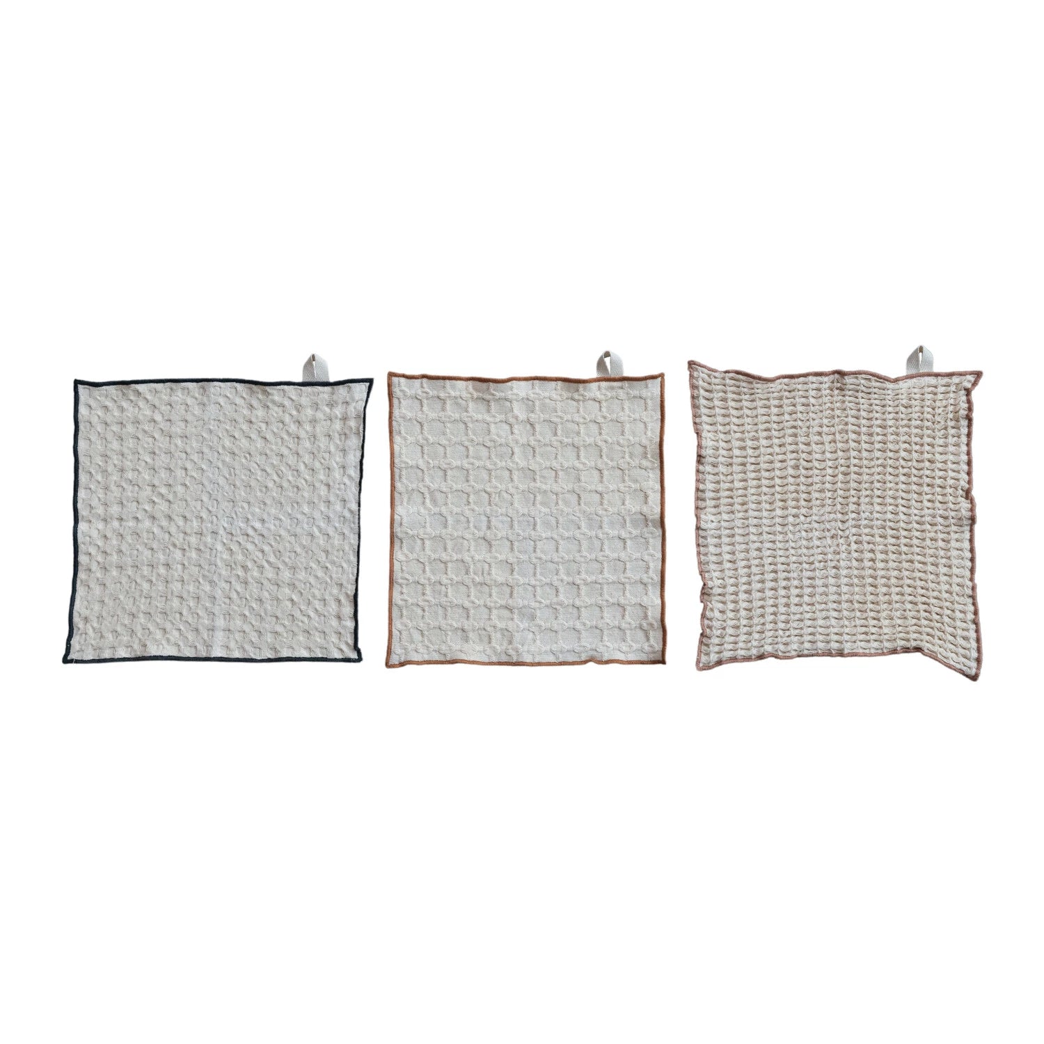 Waffle Weave Dish Cloths, Set of 3