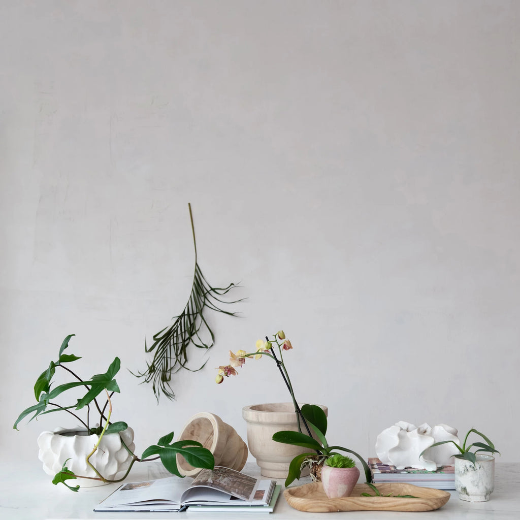 Stoneware Planter Sculptural Planter