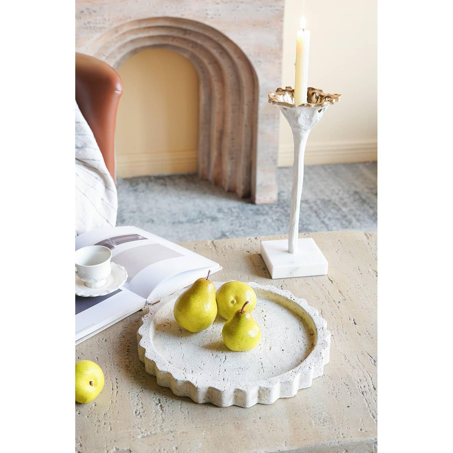 Sandstone Round Decorative Trays
