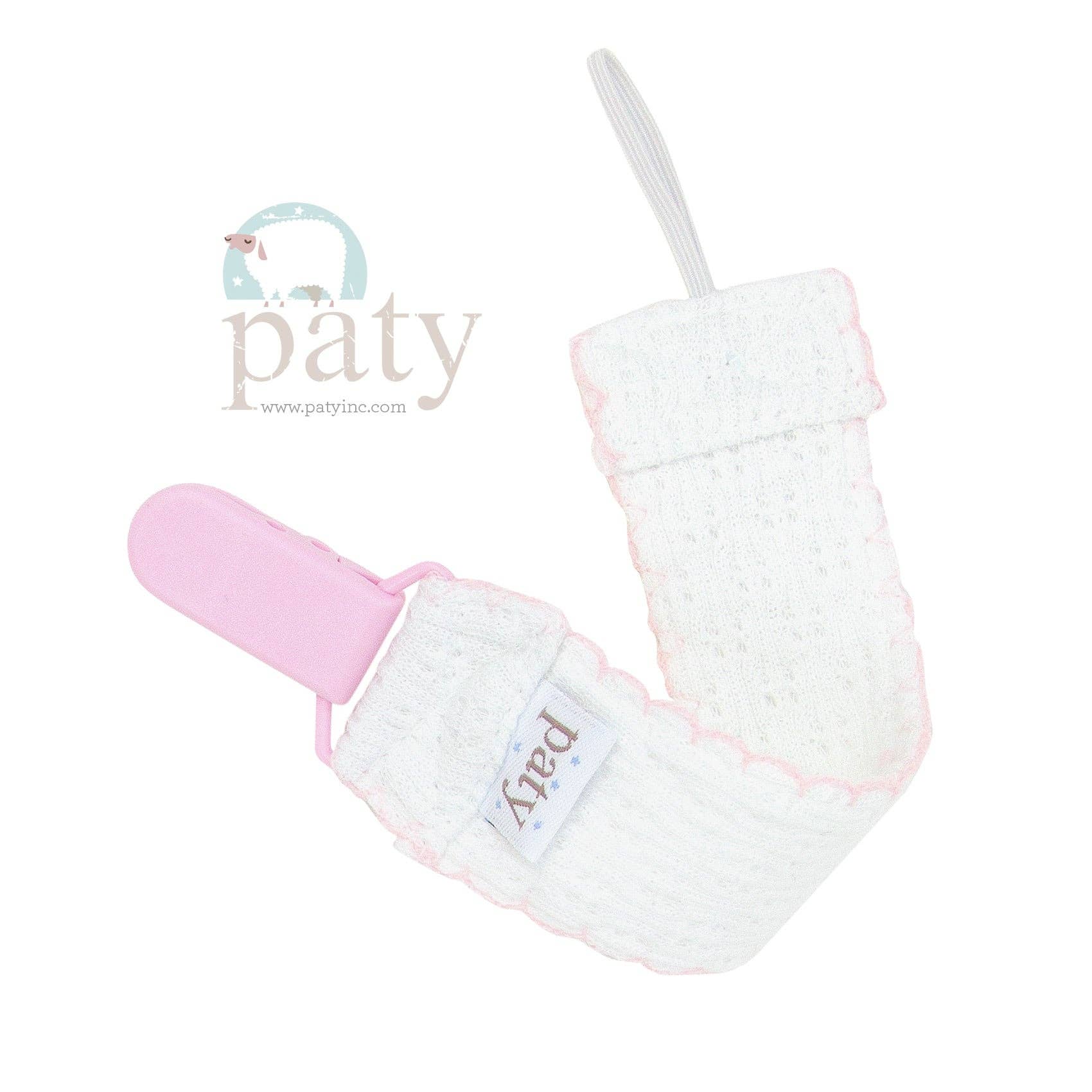 Paty Knit Pacifier Clip #189 | Baby Shower Taighen May