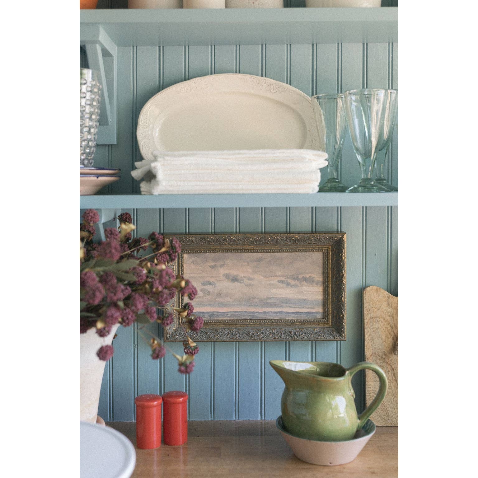 Sunset Sky Framed Antique Art