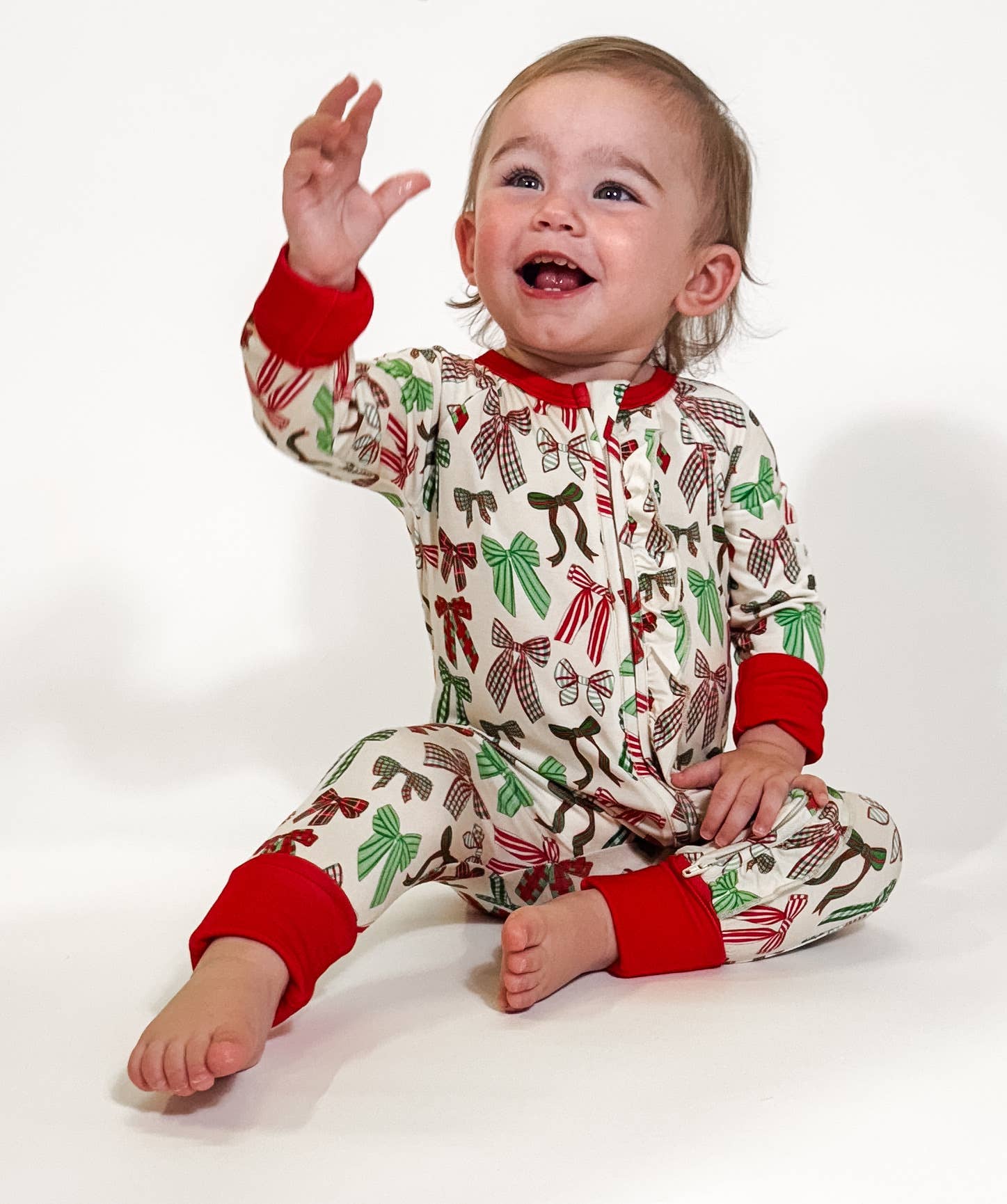 Convertible Zip PJ, Holiday Bows
