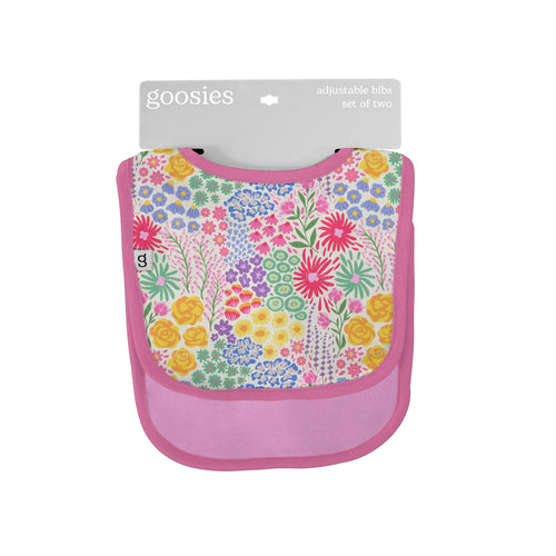 Goosies Bib Set of 2, Flower Fields
