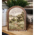 Redeemed Decor Arch Top Spring Landscape Framed Art