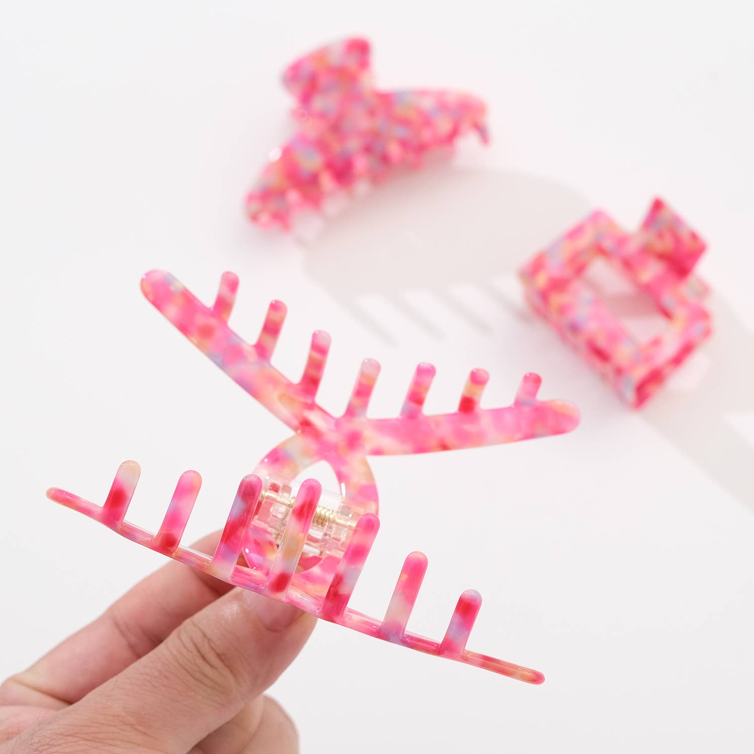 Pink Punch Claw Clips