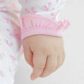 Baby Bows Printed Ruffle Footie